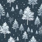Snowy Pines Pattern 12 Fleece Fabric