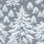 Snowy Pines Pattern 8 Fleece Fabric