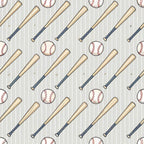 Vintage Ballpark Pattern 13 Fleece Fabric