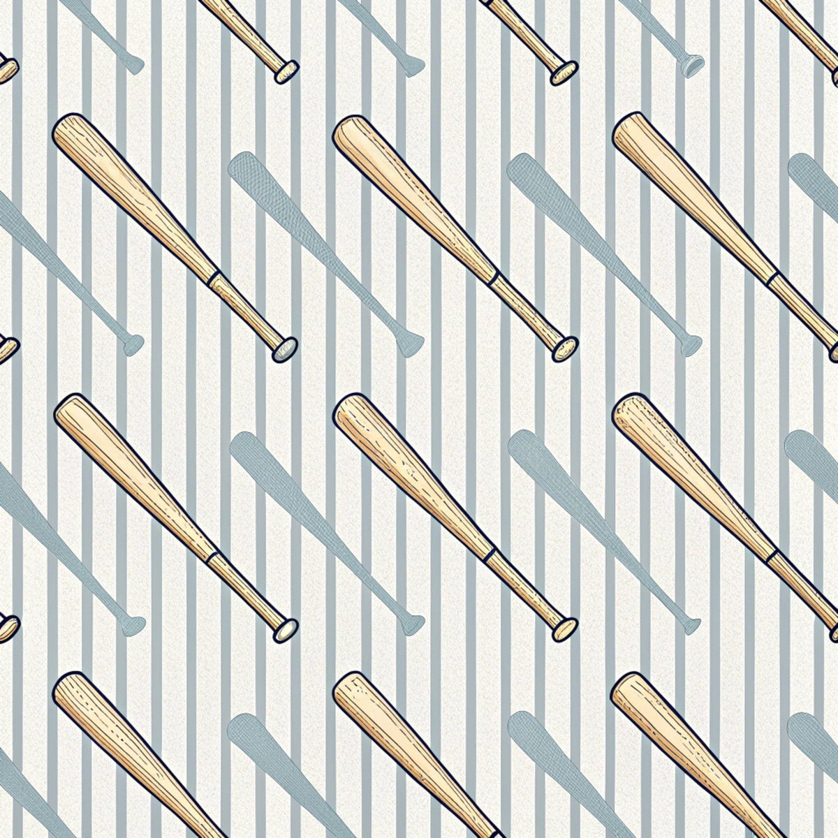 Vintage Ballpark Pattern 21 Fleece Fabric