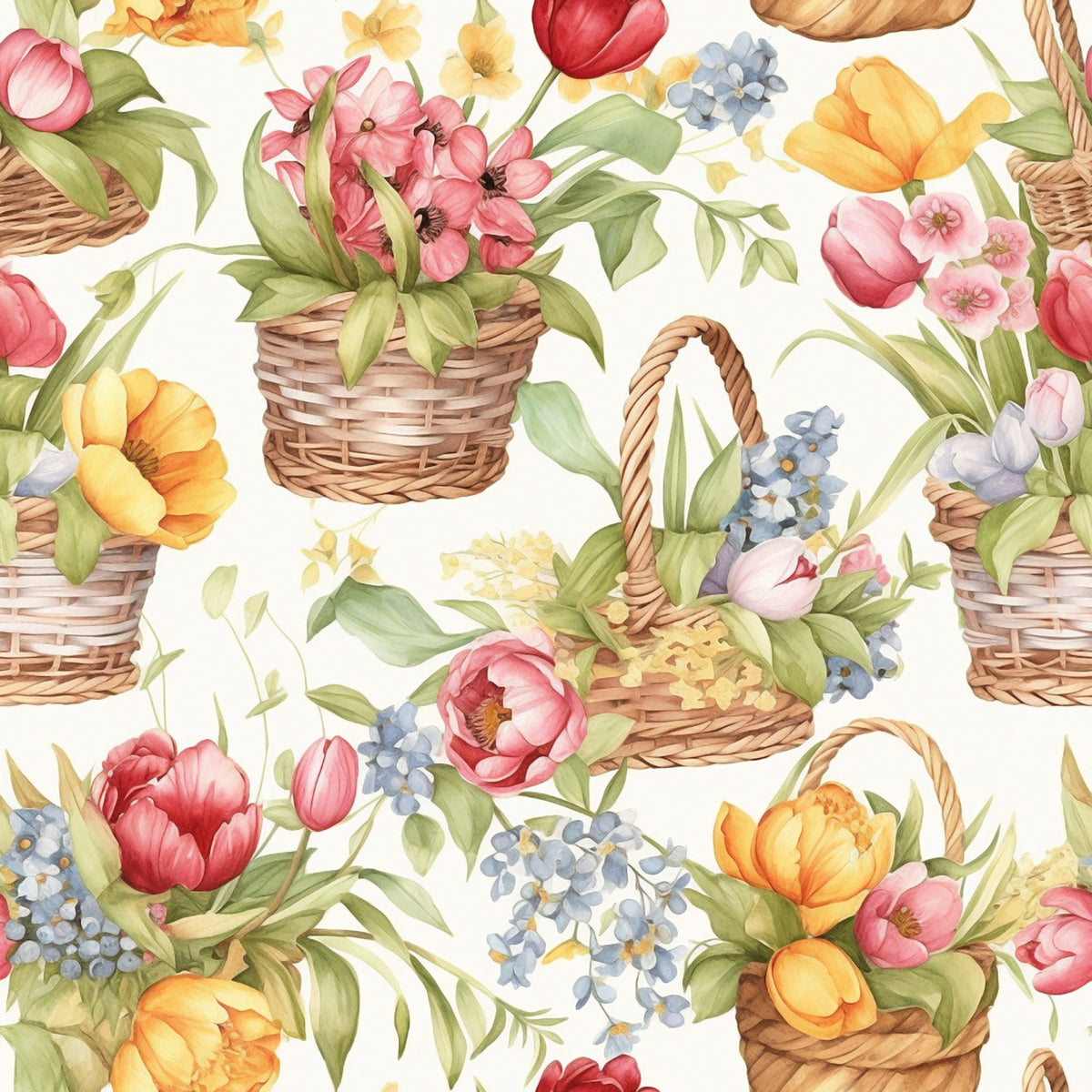 Potting Shed Pattern 6 Fleece Fabric