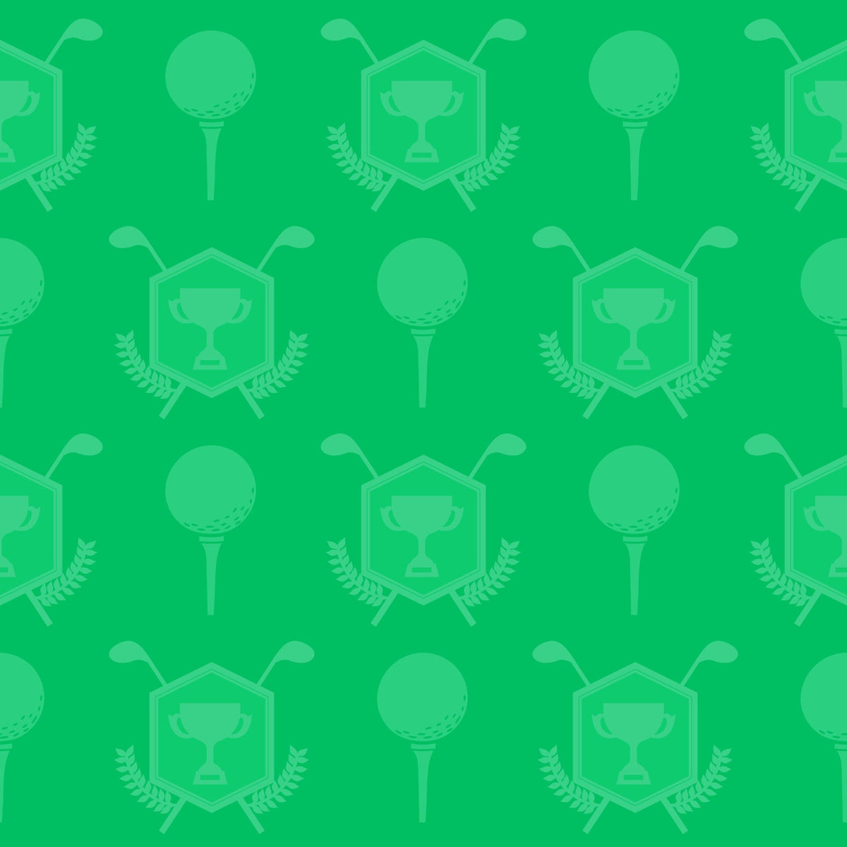 Tee Time Pattern 7 Fleece Fabric