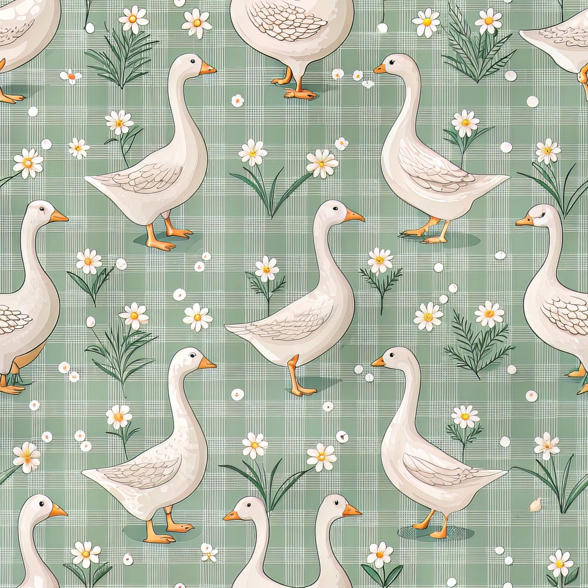 Gosling Plaid Pattern 11 Fleece Fabric