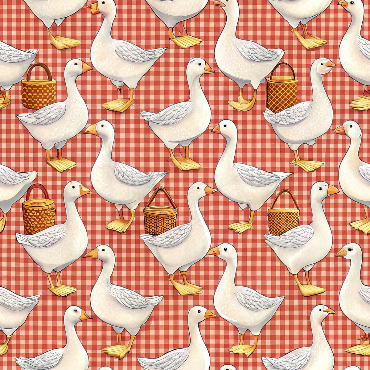 Gosling Plaid Pattern 2 Fleece Fabric