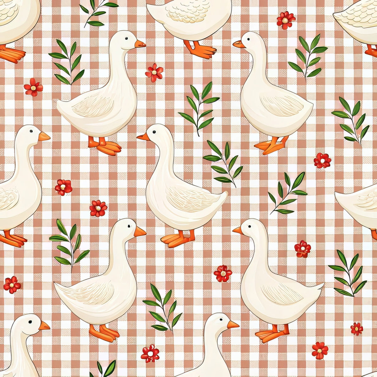 Gosling Plaid Pattern 3 Fleece Fabric