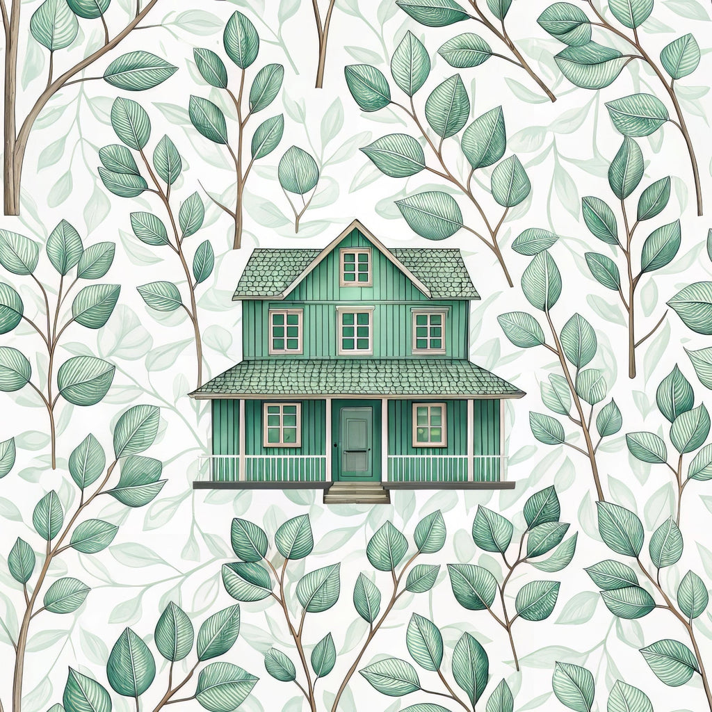 Sage Homestead Pattern 2 Fleece Fabric
