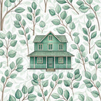 Sage Homestead Pattern 2 Fleece Fabric