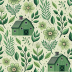 Sage Homestead Pattern 8 Fleece Fabric