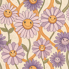 Lavender Lattice Pattern 10 Fleece Fabric
