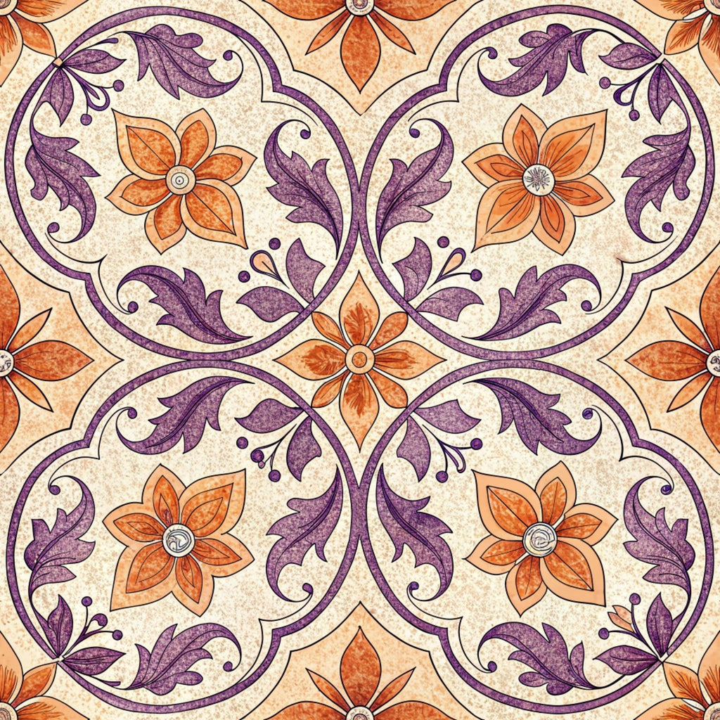 Lavender Lattice Pattern 12 Fleece Fabric