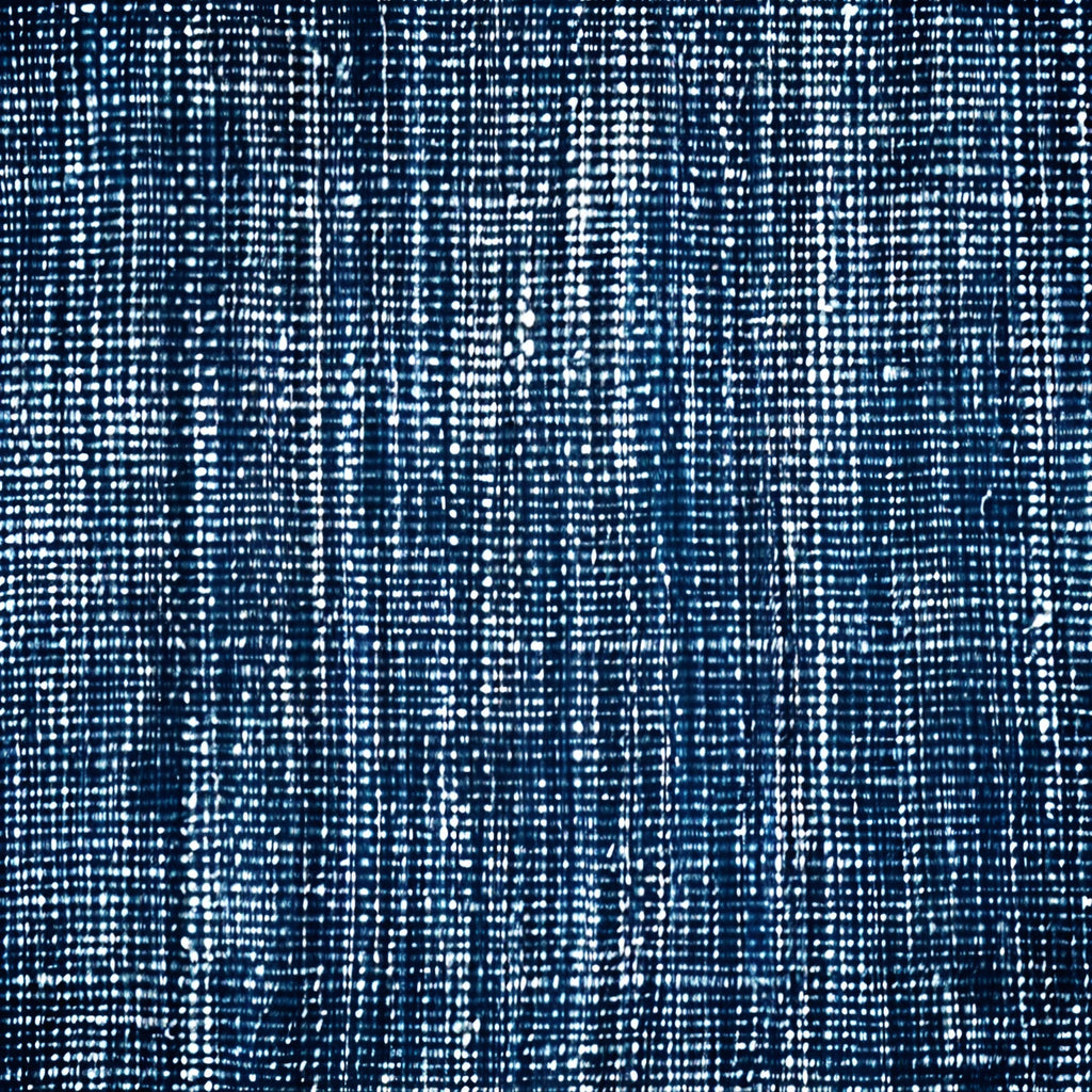 Indigo Weave Pattern 1 Fleece Fabric