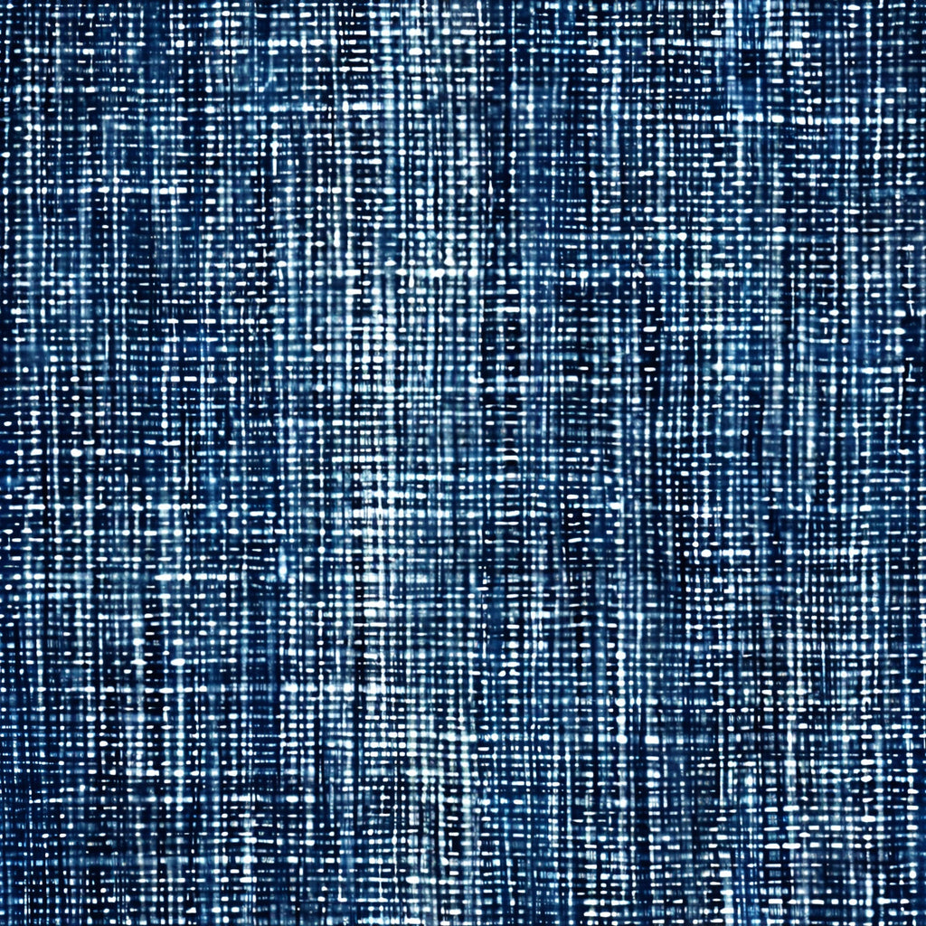 Indigo Weave Pattern 2 Fleece Fabric