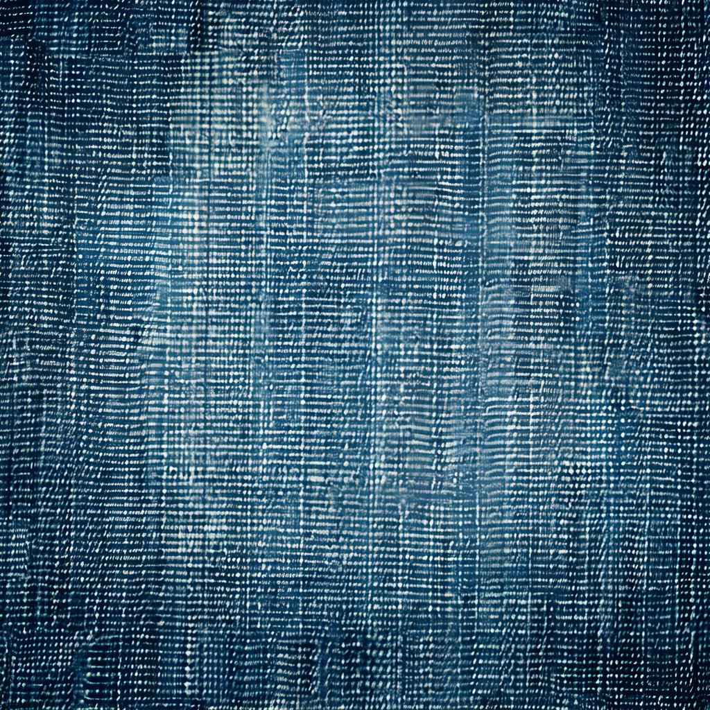 Indigo Weave Pattern 4 Fleece Fabric