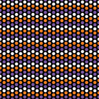 orange circles, purple circles, white circles, polka dots, geometric pattern, repeating dots, halloween colors, black background, circular motifs,, fabric panel, seasonal fabric, halloween basics, dot pattern, orange purple white, geometric design, halloween themed, cotton fabric, crafting material, autumn colors