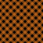 orange, black, brown, plaid pattern, diagonal gingham, checkered design, halloween colors, autumn fabric,, fabric panel, geometric pattern, buffalo plaid, seasonal fabric, halloween themed, festive plaid, diamond pattern, woven look, fall colors, craft fabric, halloween quilting