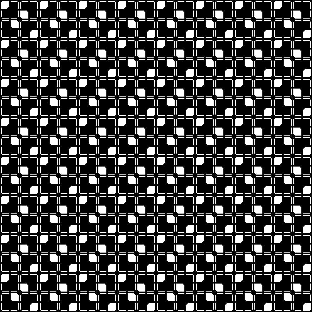 black, white, geometric pattern, repeating squares, checkerboard design, high contrast, monochrome, abstract blocks, grid layout,, fabric panel, halloween basics, seasonal fabric, crafting material, patchwork design, geometric motif, black and white contrast