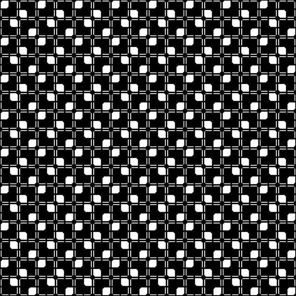 black, white, geometric pattern, repeating squares, checkerboard design, high contrast, monochrome, abstract blocks, grid layout,, fabric panel, halloween basics, seasonal fabric, crafting material, patchwork design, geometric motif, black and white contrast