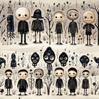 Halloween Skeleton Pattern 27 Fleece Fabric