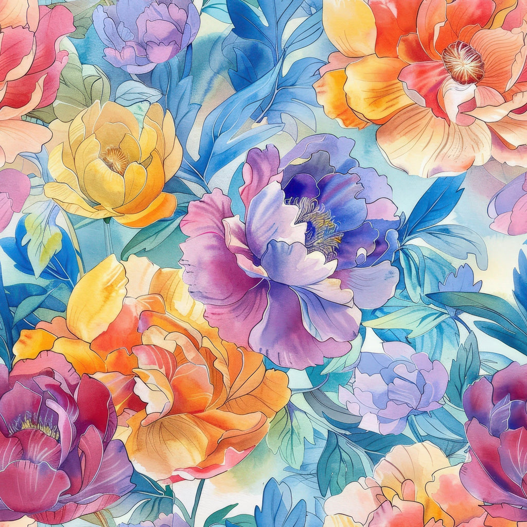 Prismatic Blooms Pattern 10 Fleece Fabric