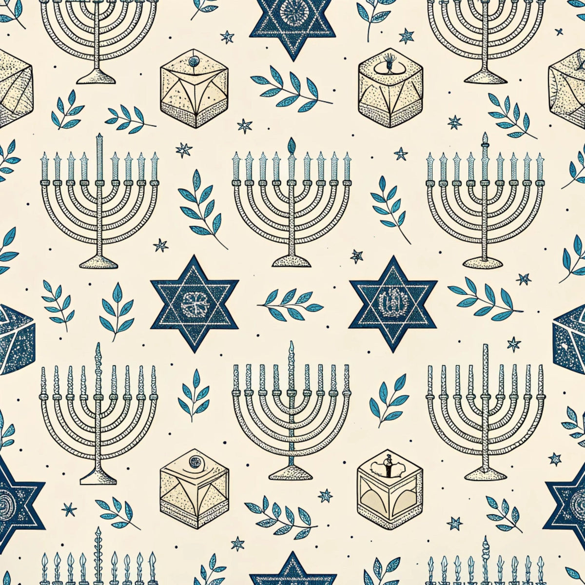Festival of Lights Pattern 13 Fleece Fabric