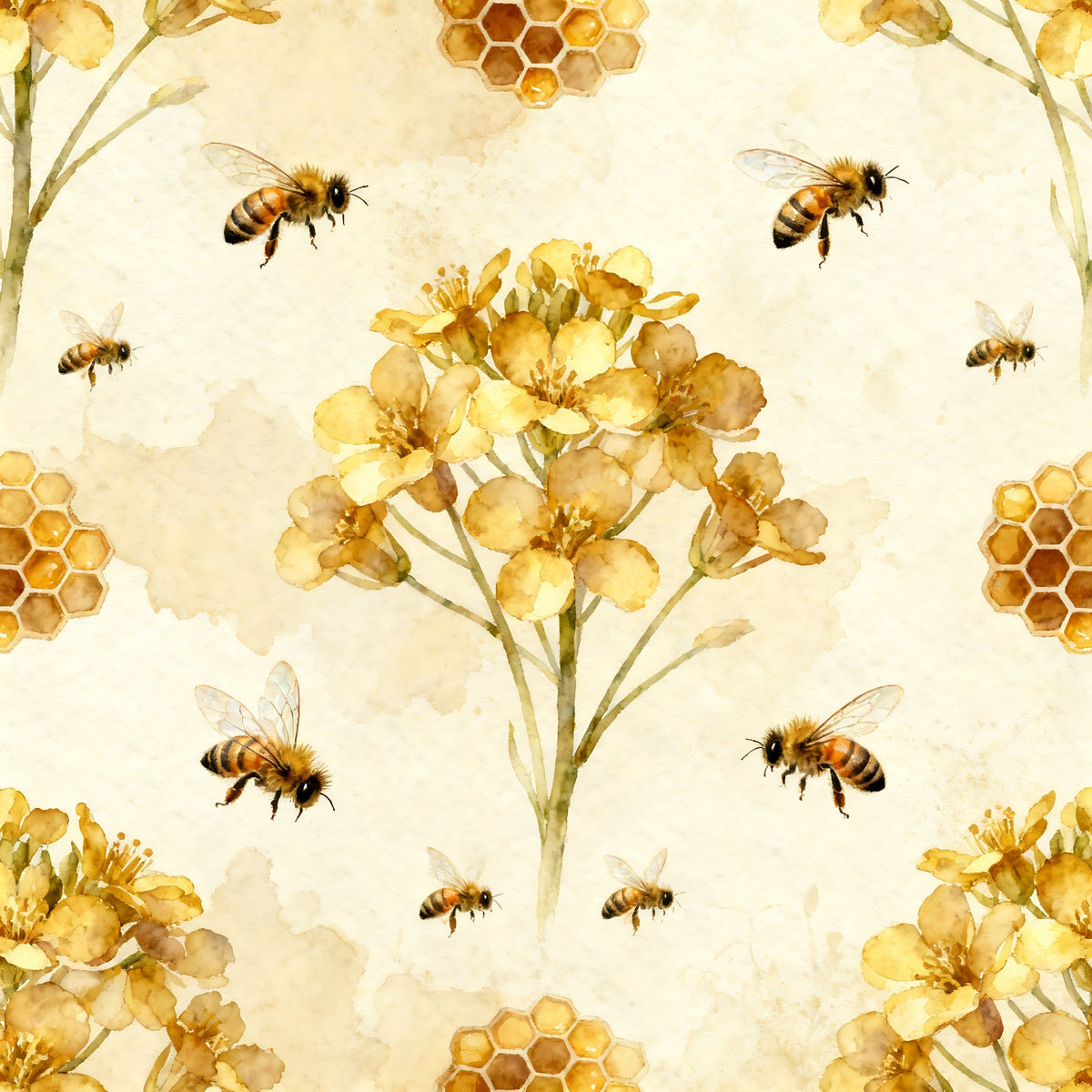Nectar Meadow Pattern 3 Fleece Fabric