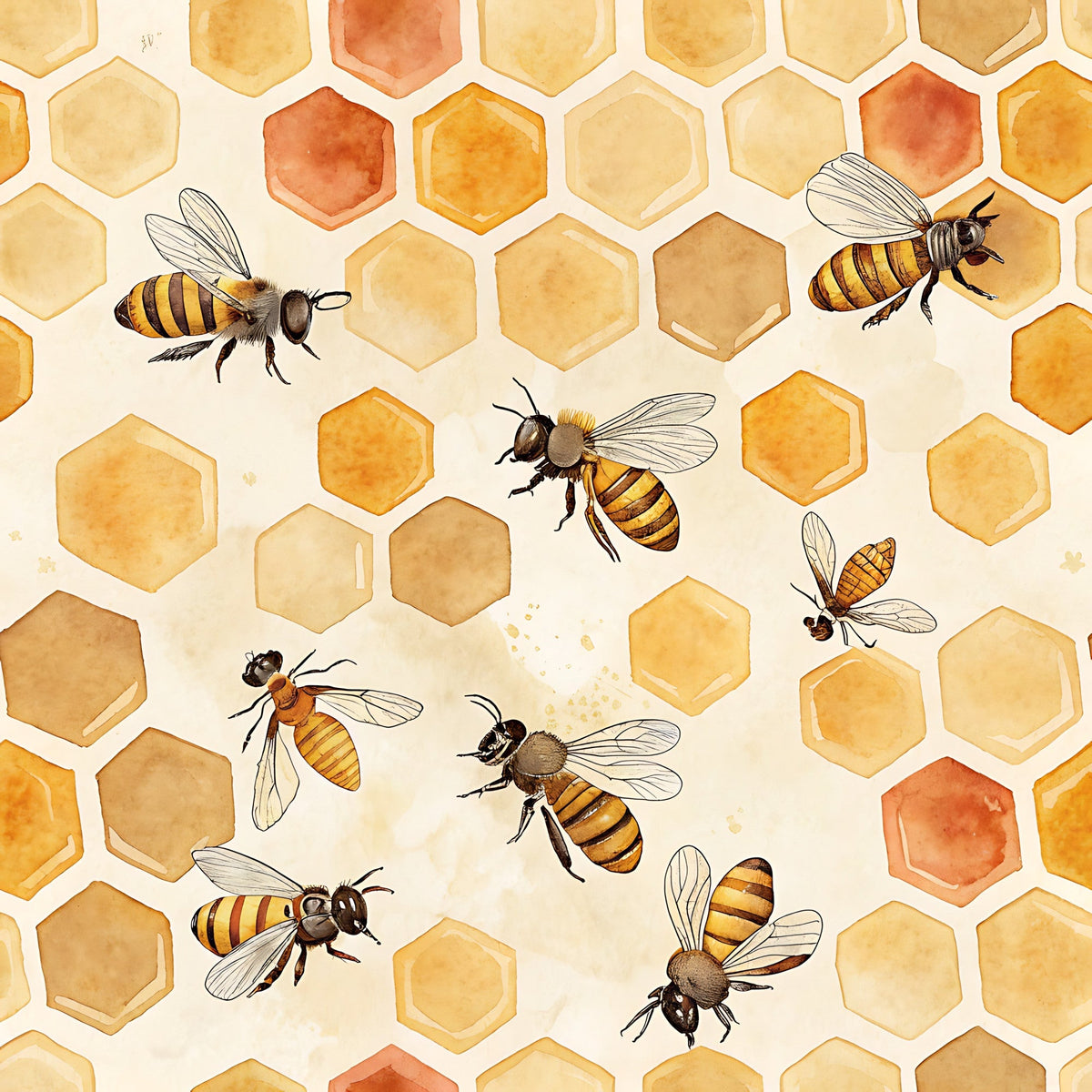 Nectar Meadow Pattern 5 Fleece Fabric