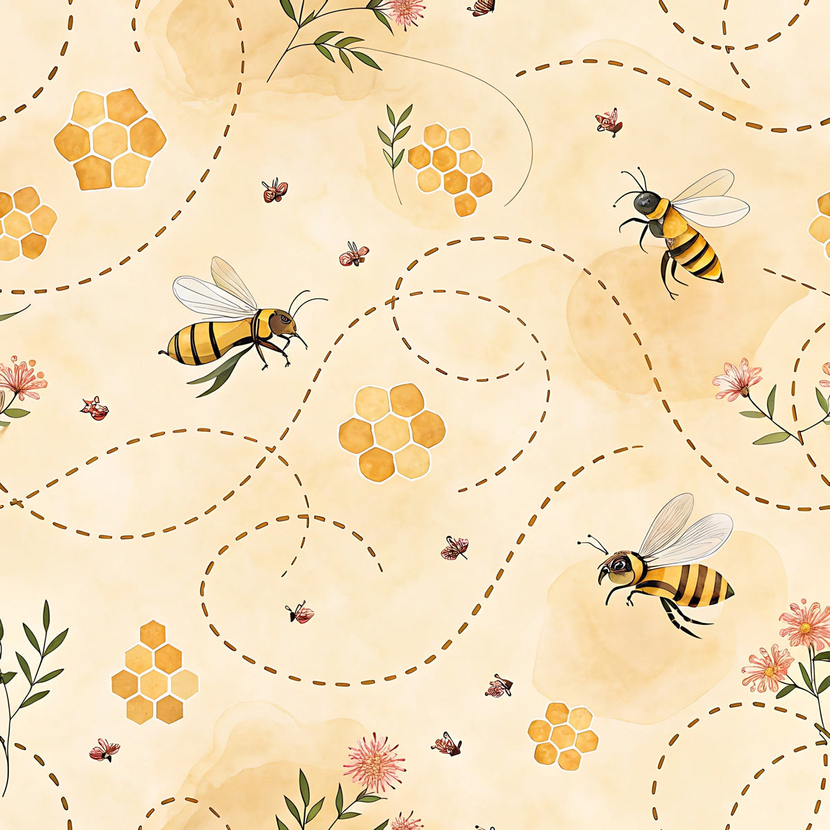 Nectar Meadow Pattern 8 Fleece Fabric