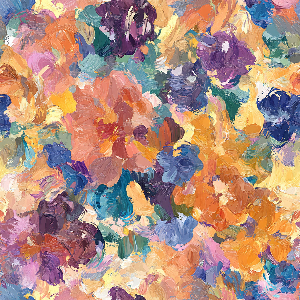 Painted Petals Pattern 14 Fleece Fabric