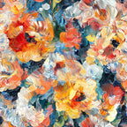 Painted Petals Pattern 21 Fleece Fabric