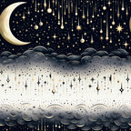 Gilded Nightfall Pattern 6 Fleece Fabric