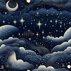 Gilded Nightfall Pattern 7 Fleece Fabric