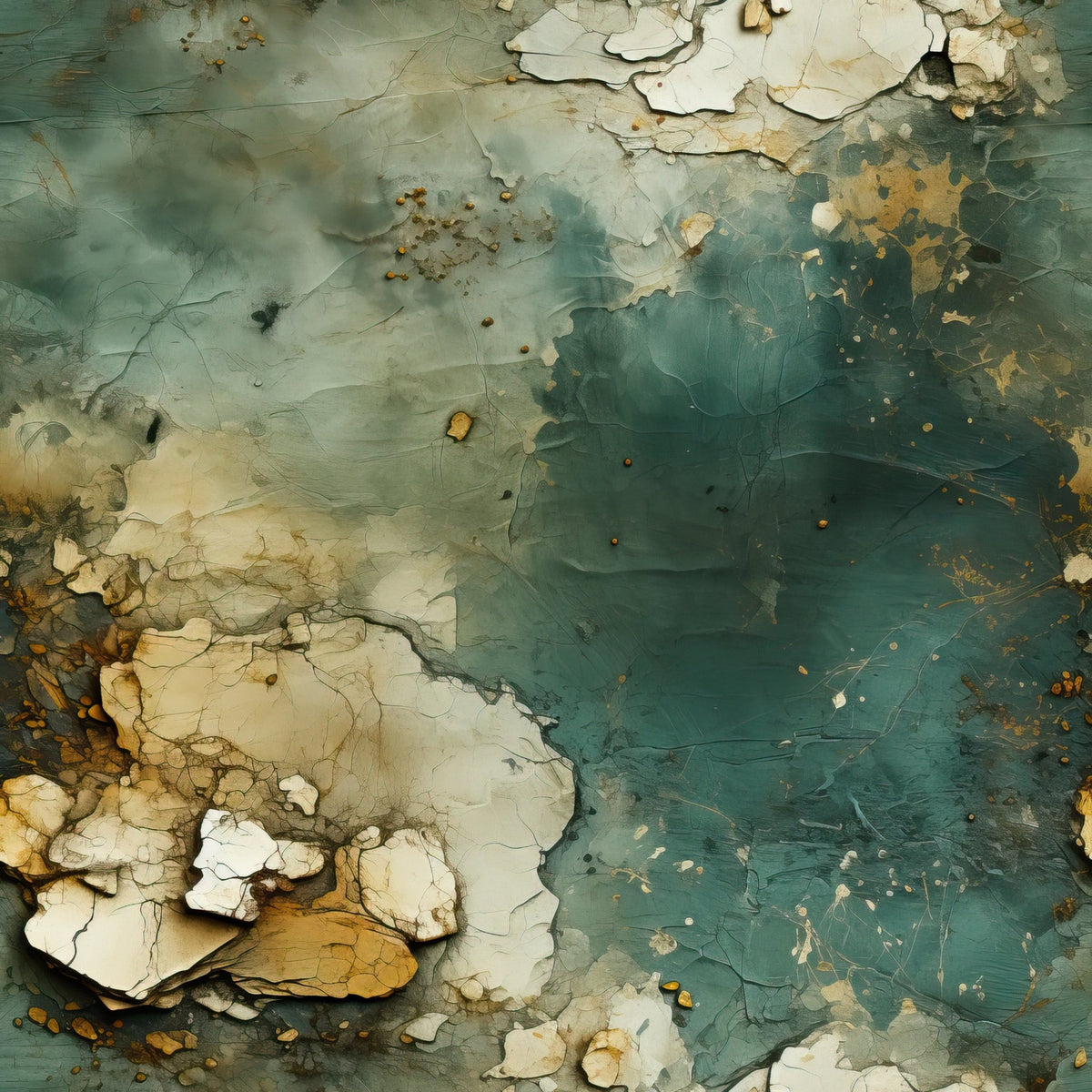 Gilded Lagoon Pattern 10 Fleece Fabric
