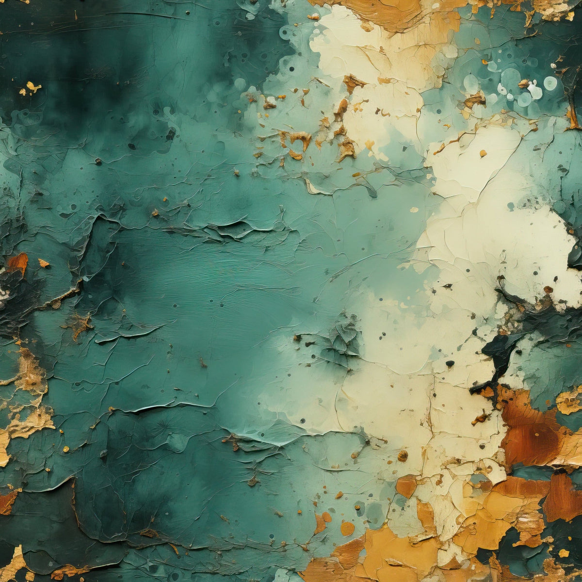Gilded Lagoon Pattern 4 Fleece Fabric