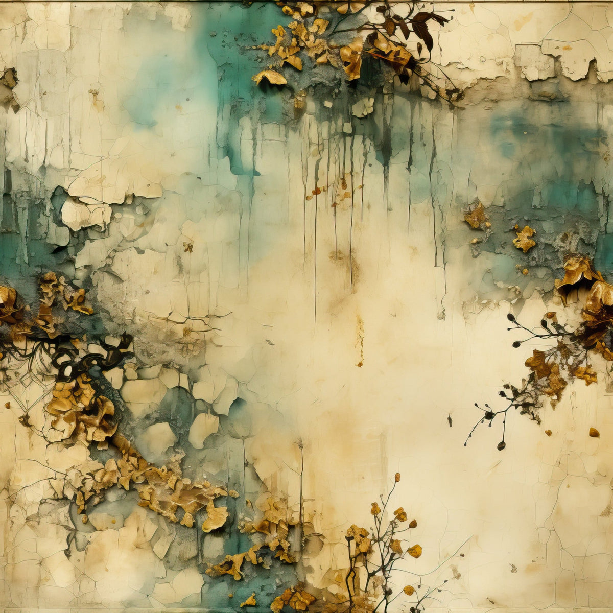 Gilded Lagoon Pattern 8 Fleece Fabric