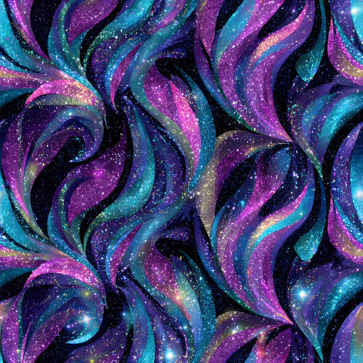 Galaxy Glaze Pattern 15 Fleece Fabric