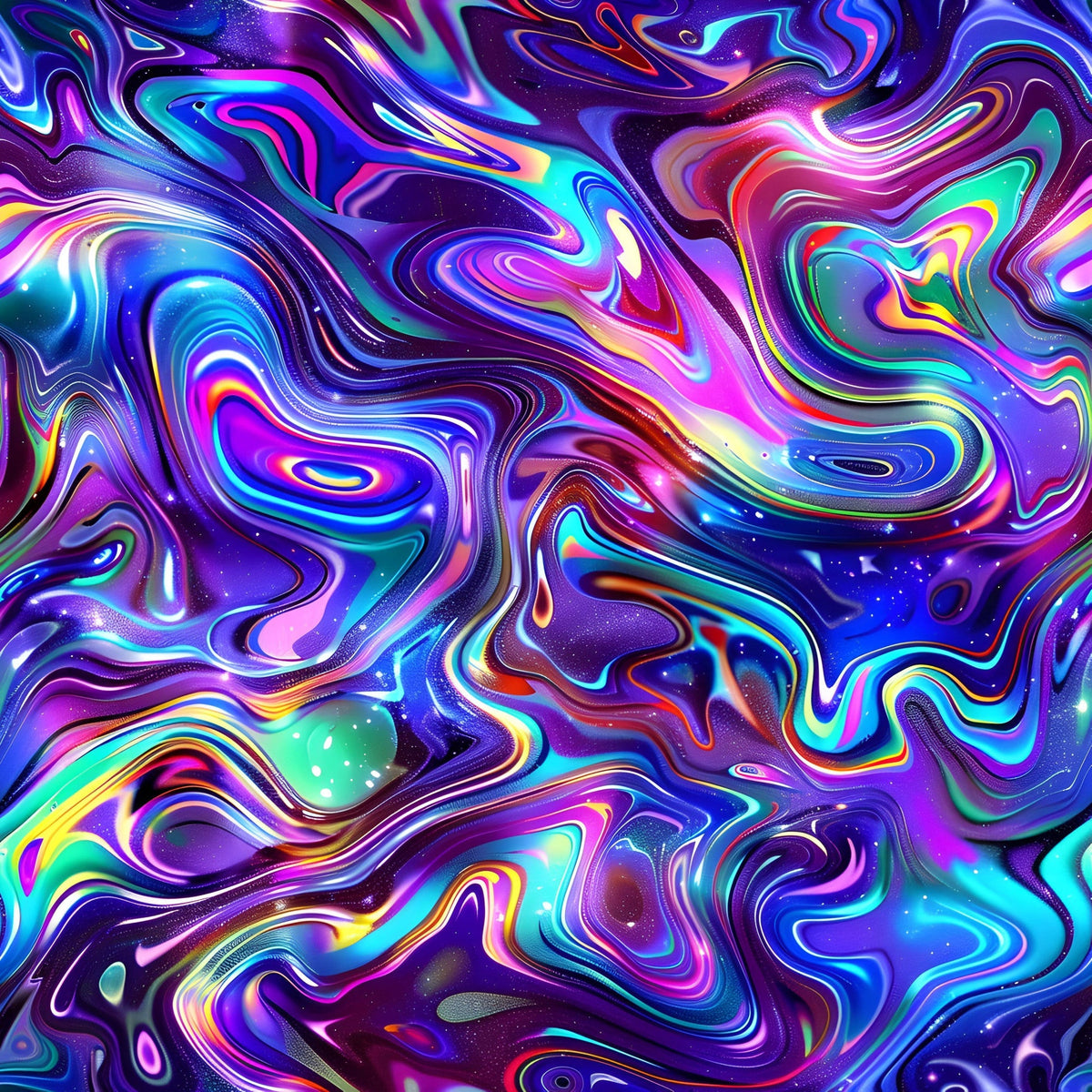 Galaxy Glaze Pattern 24 Fleece Fabric