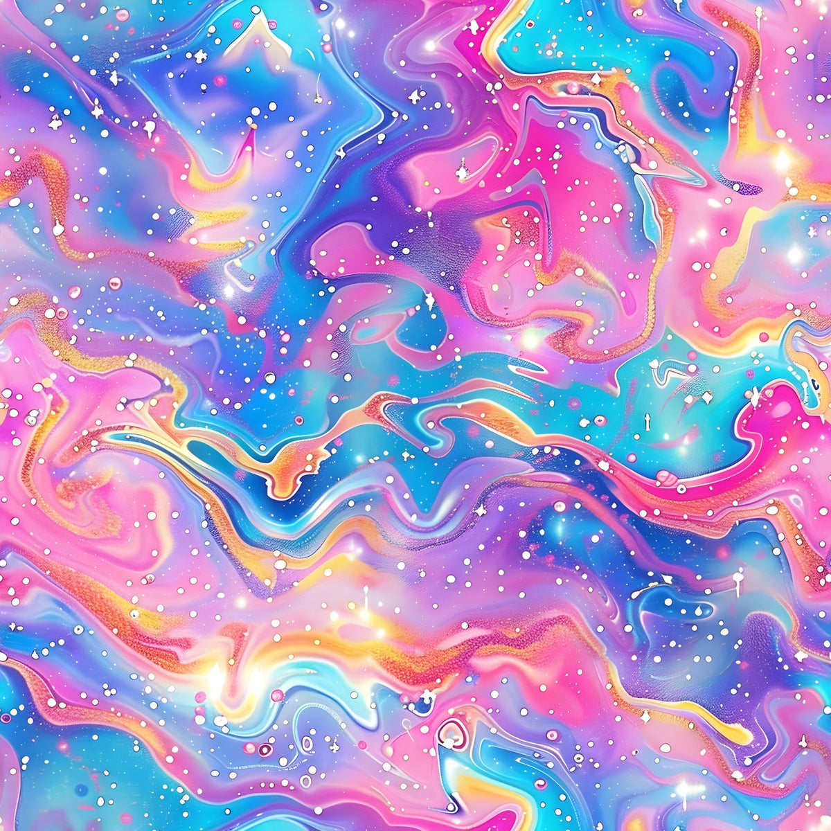 Galaxy Glaze Pattern 25 Fleece Fabric