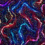 Galaxy Glaze Pattern 3 Fleece Fabric