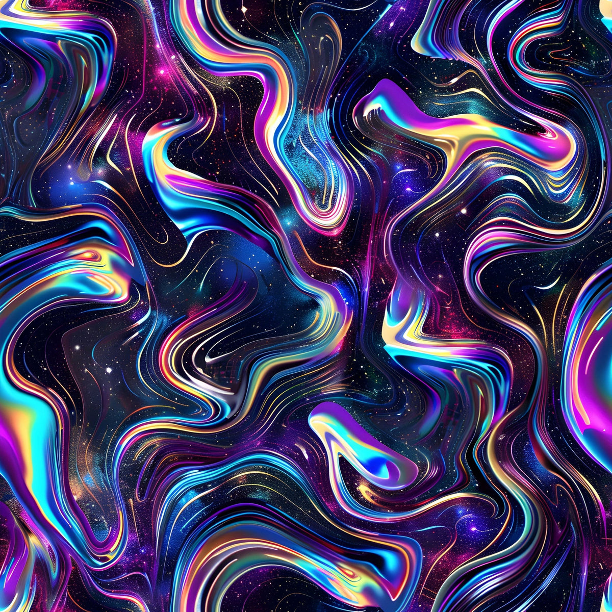 Galaxy Glaze Pattern 4 Fleece Fabric