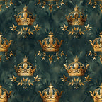 Gilded Regalia Pattern 1 Fleece Fabric
