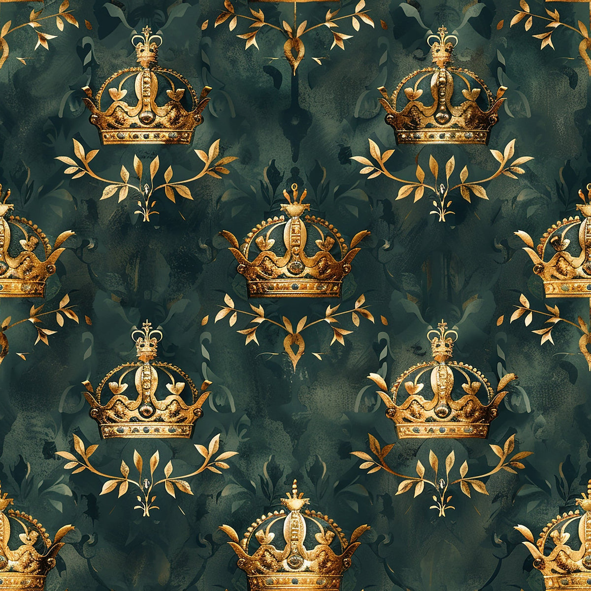 Gilded Regalia Pattern 1 Fleece Fabric