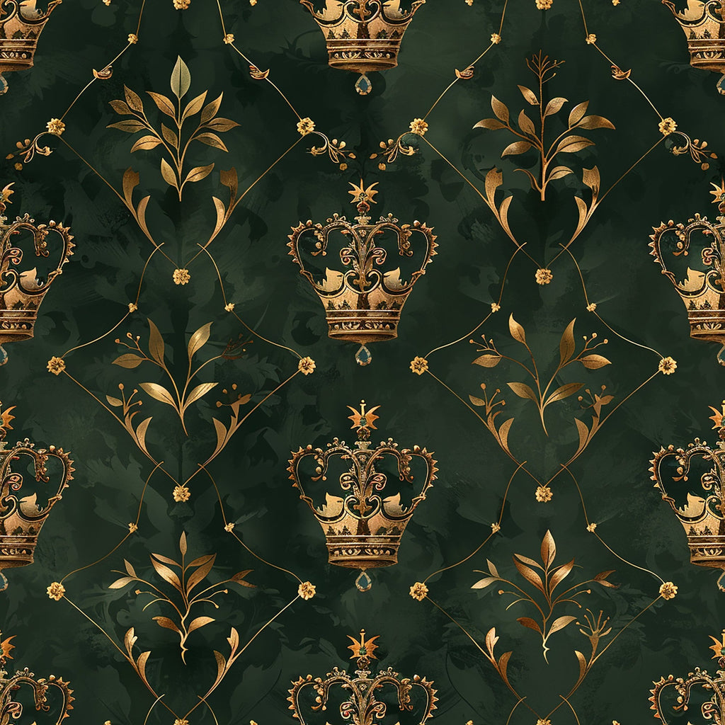 Gilded Regalia Pattern 4 Fleece Fabric