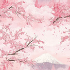 Sakura Summit Pattern 11 Fleece Fabric