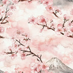 Sakura Summit Pattern 2 Fleece Fabric