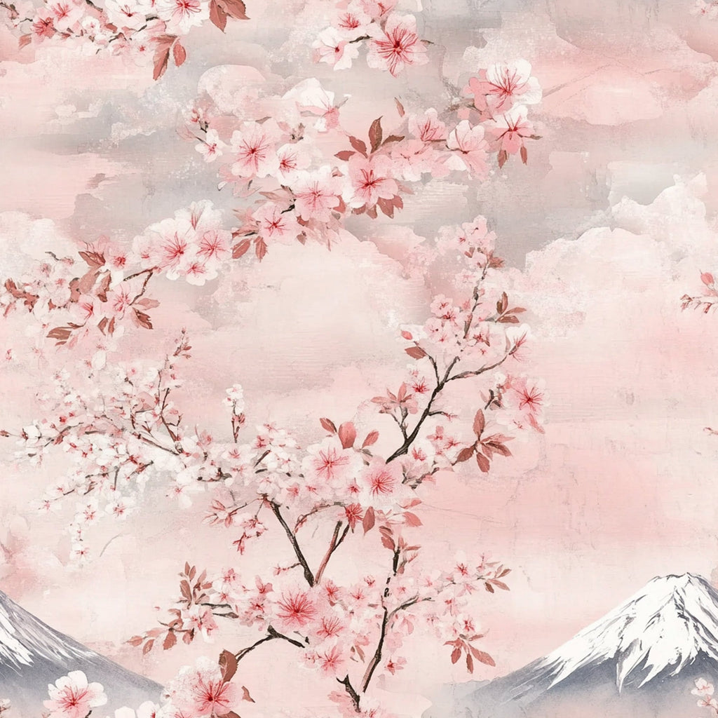 Sakura Summit Pattern 7 Fleece Fabric
