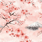 Sakura Summit Pattern 9 Fleece Fabric