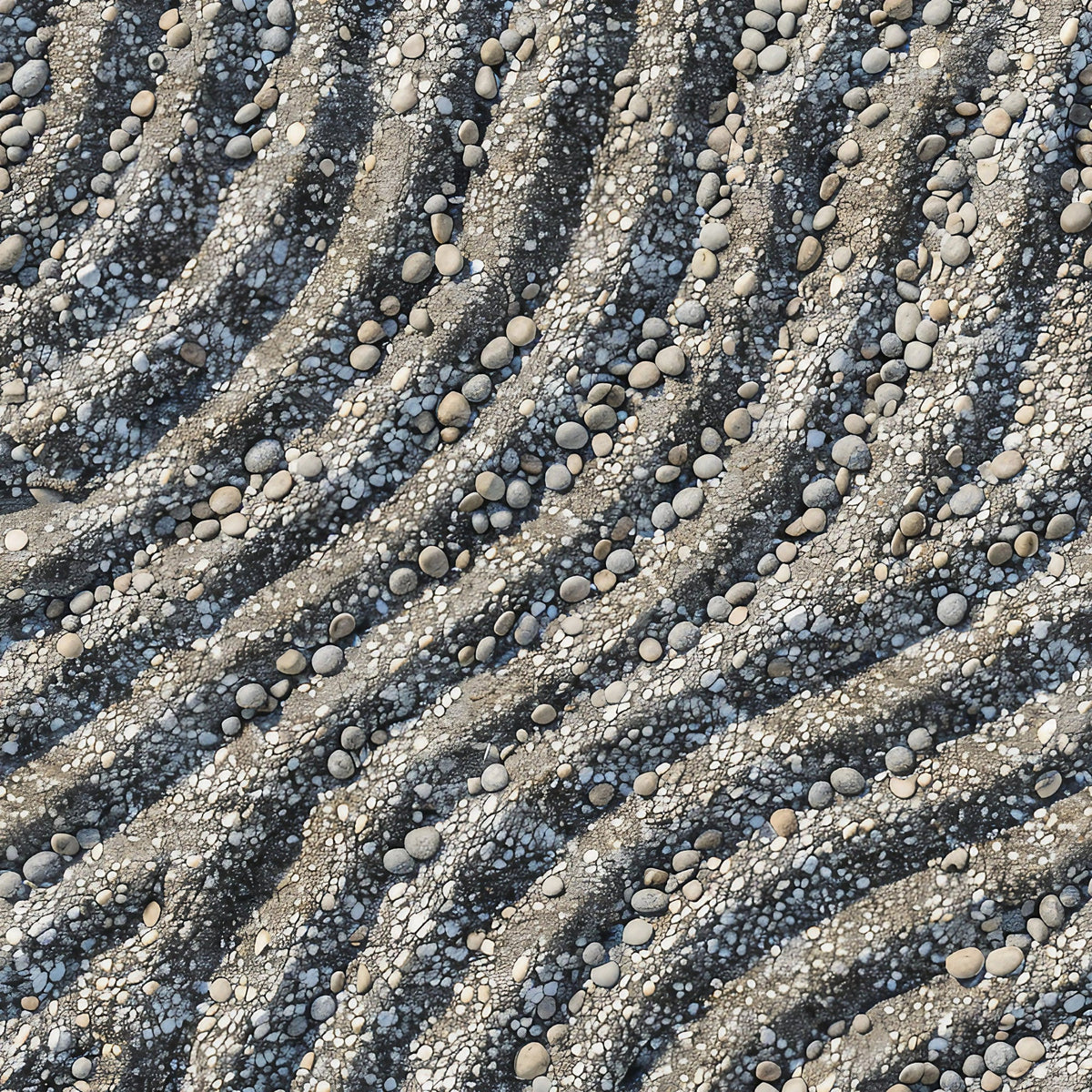 Japanese Zen Garden Pattern 4 Fleece Fabric