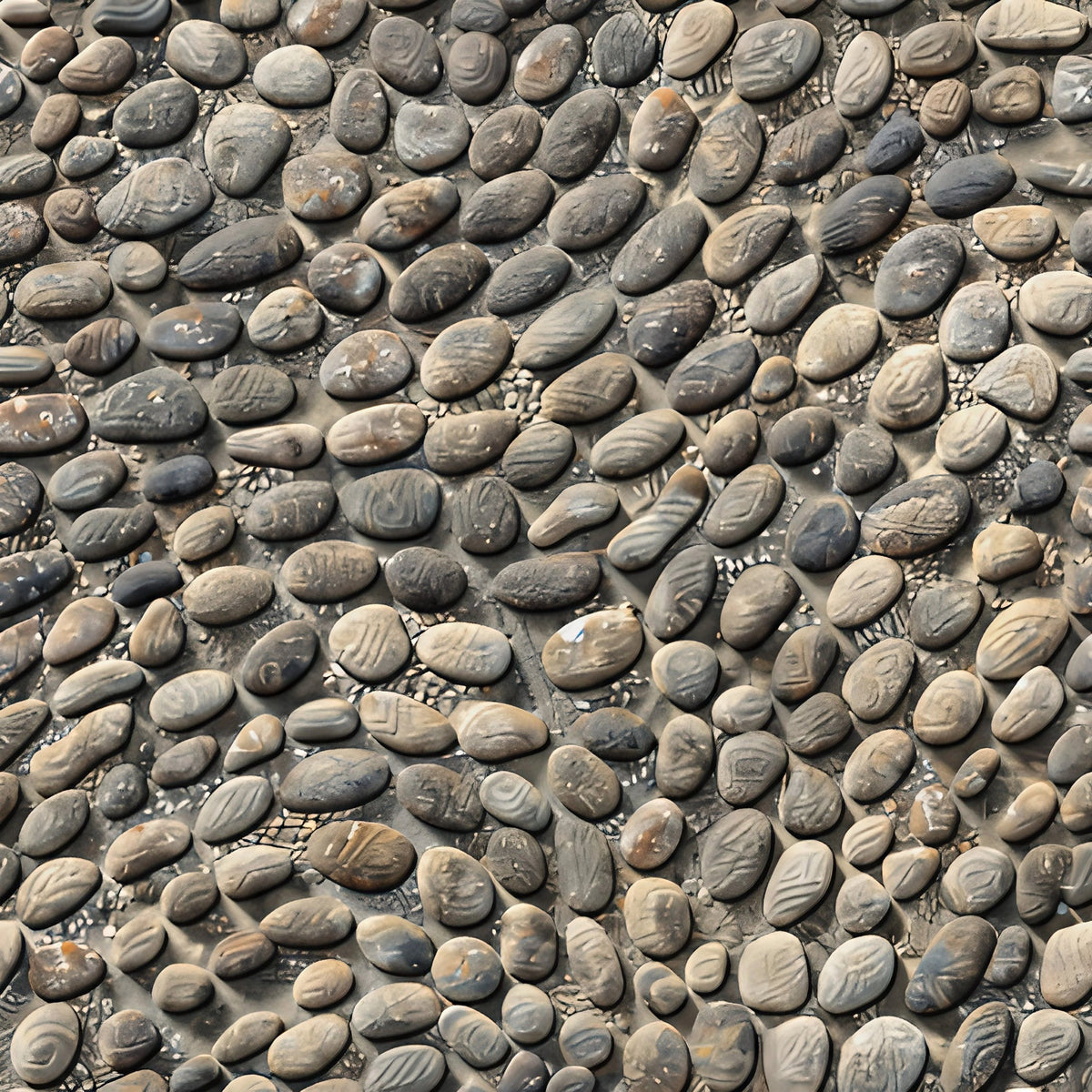 Japanese Zen Garden Pattern 5 Fleece Fabric