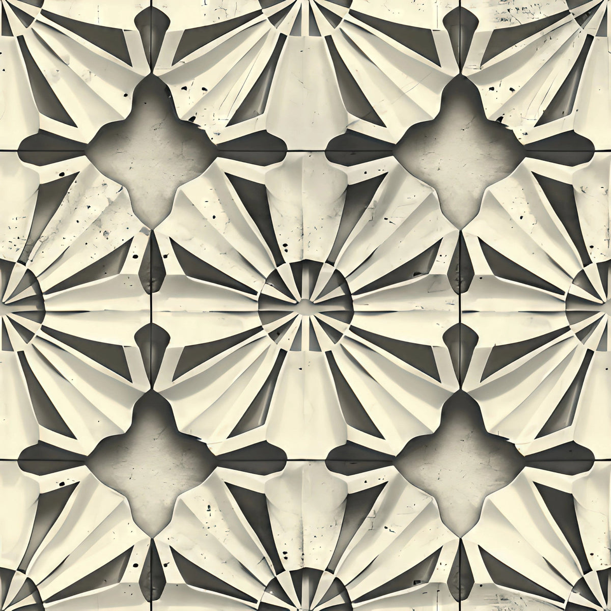 Japanese Zen Garden Pattern 7 Fleece Fabric