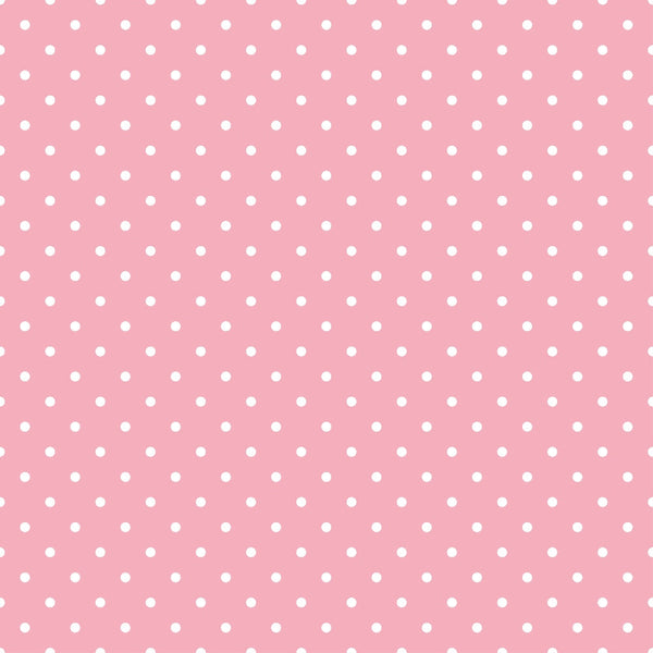 pink background, white polka dots, kawaii style, halloween cats, cute animals,, fabric panel, seasonal design, playful pattern, craft fabric, sewing material, festive theme, spotted design, pastel pink, whimsical mood, cotton fabric, quilting project
